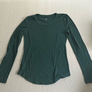 GAP Waffle knit shirt green- SIZE SMALL